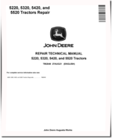 John Deere 5220, 5320, 5420 and 5520 Tractors Repair Manual (TM2048)