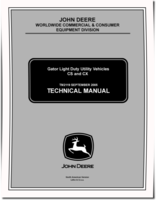 John Deere CS and CX Gator Utility Vehicles Technical Manual (TM2119)
