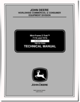 John Deere Z-Trak 717A and 727A (SN: 030001-) Min-Frame Zero-Turn Mowers Technical Manual (TM2139)