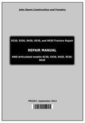 TM2267 - John Deere 9230, 9330, 9430, 9530, and 9630 4WD Articulated Tractors Repair Service Manual