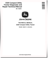 John Deere 2320 (SN. from 102001) Compact Utility Tractors Diagnostic and Repair Technical Manual (TM2388)