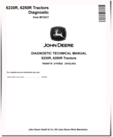 John Deere 6230R and 6250R Tractors (from MY17) Diagnostic Manual (TM409719)