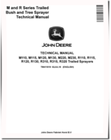 John Deere M110, M115, M120, M130, M220, M230, R110, R115, R120, R130, R310, R315, R320 Trailed Sprayers Technical Manual (TM411819)