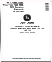 John Deere T550, T560, T660, T670, W540, W550, W650 and W660 Combines (SN: 135000-144999) Diagnostic Manual (TM415419)