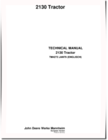 John Deere 2130 Tractors set of Service Manuals (TM4272)