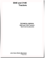 John Deere 3040 and 3140 Tractors Technical Manual (TM4379)