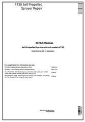 TM802519 - John Deere 4730 Self-Propelled Sprayers (PIN Prefix 1NW) Service Repair Technical Manual