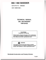 Timberjack / John Deere 360 and 460 Skidders Technical Manual (TMF434422)