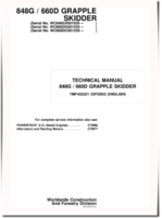 Timberjack 660D and John Deere 848G Grapple Skidders Technical Manual (TMF435521)