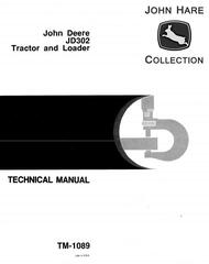 TM1089 - John Deere 302 Lawn and Garden Tractor Technical All Inclusive Service Manual