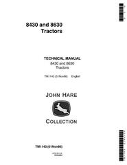 TM1143 - John Deere 8430, 8630 4WD Articulated Tractors Technical Service Manual