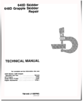 John Deere 640D Skidders and 648D Grapple Skidders Repair Manual (tm1440)