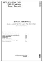 TM1452 - John Deere 670B, 672B, 770B, 770BH, 772B, 772BH Motor Graders Diagnostic&Test Service Manual