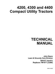 TM1677 - John Deere 4200, 4300, 4400 Compact Utility Tractors Technical Service Manual
