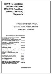 TM1902 - John Deere 9650 STS (SN.-695500) , 9750 STS (SN.-695600) Combines Diagnostic Service Manual