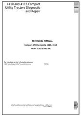 TM1984 - John Deere 4110 and 4115 Compact Utility Tractors All Inclusive Technical Service Manual