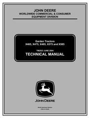 TM2023 - John Deere X475, X485, X465, X575, X585 Lawn and Garden Tractors Technical Service Manual
