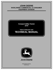 TM2074 - John Deere 2210 Compact Utility Tractors (SN. 110001-) Technical Service Manual