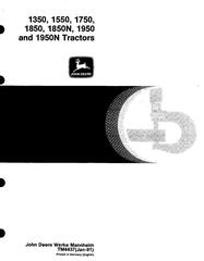 TM4437 - John Deere 1350, 1550, 1750, 1850, 1850N, 1950, 1950N Tractors Technical Service Manual