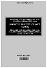 TM4552 - John Deere Tractors 6010, 6110, 6210, 6310, 6410, 6510, 6610, 6810, 6910 Operation and Tests Service Manual