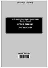 TM4566 - John Deere Tractors 6810, 6910, and 6910S Service Repair Technical Manual