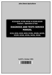 TM4572 - John Deere Tractor 6110,6210,6210L,6310,6310L,6310S,6410,6410L,6410S,6510L,6510S Operation and Tests Manual