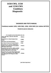 TM4699 - John Deere 1450, 1450CWS, 1550, 1550CWS Combines (S.N.-047353) Diagnosis & Tests Service Manual