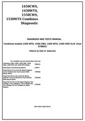 TM8235 - John Deere 1450CWS, 1450WTS, 1550CWS, 1550WTS Combines (S.N.070001-) Diag.&Tests Service Manual