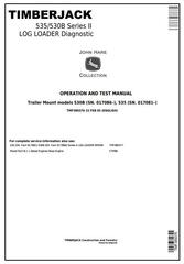 TMF389376 - Timberjack 535 (SN.017081–), 530B (SN. 017086–)Trailer Mount Log Loader Diagnostic Manual
