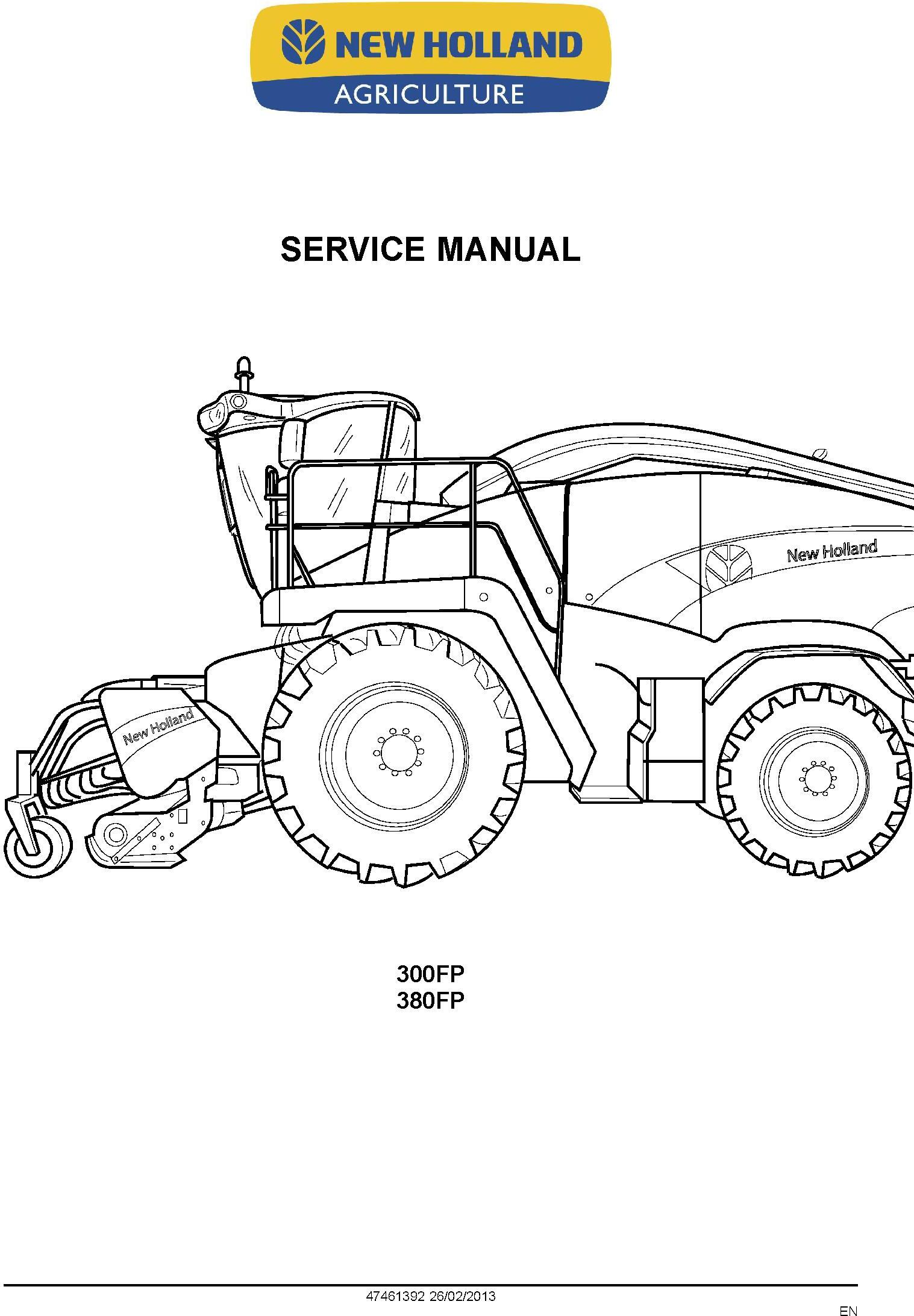 New Holland 300FP, 380FP Header Service Manual - 1