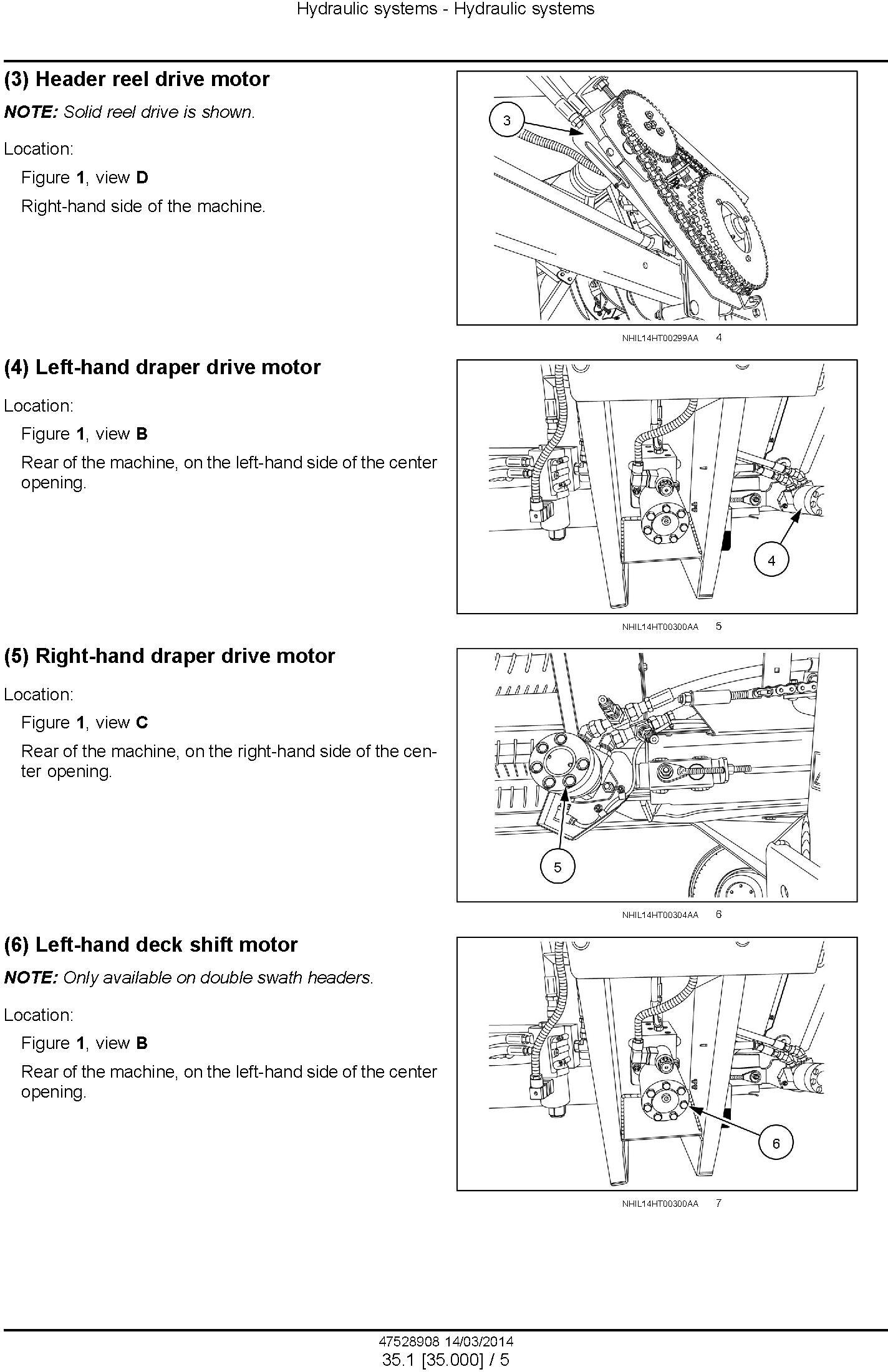 New Holland DuraSwath 425HB, 430HB, 436HB, 440HB Draper Header Service Manual - 1