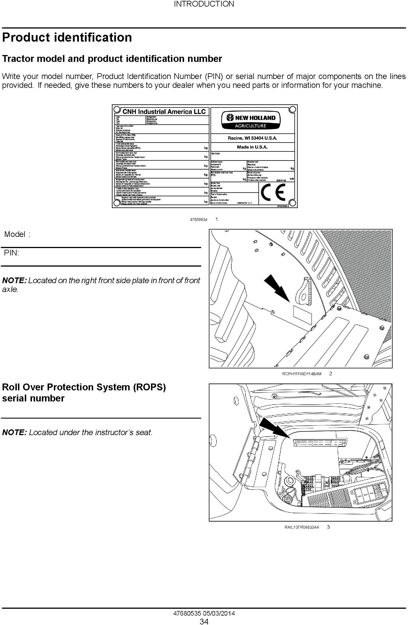 New Holland T9.435, T9.480, T9.530, T9.565, T9.600, T9.645, T9.700 European Tractor Service Manual - 1