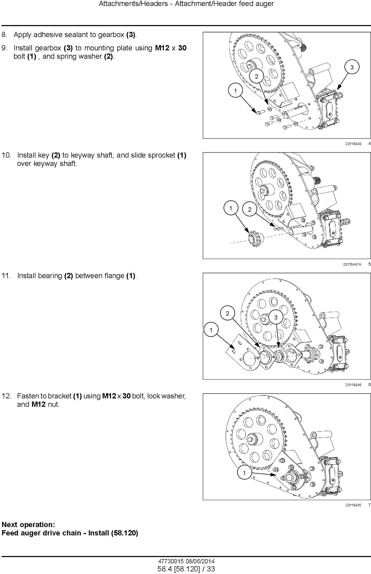New Holland 840CD, 880CF Draper Header Service Manual - 2