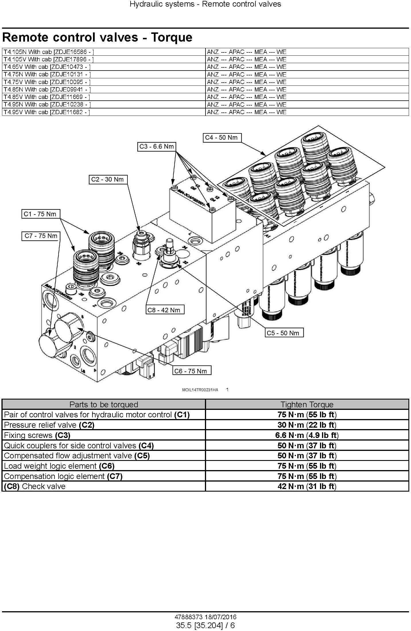 New Holland T4.75N T4.85N T4.95N T4.105N; T4.65V T4.75V T4.85V T4.95V T4.105V Tractor Service Manual - 3