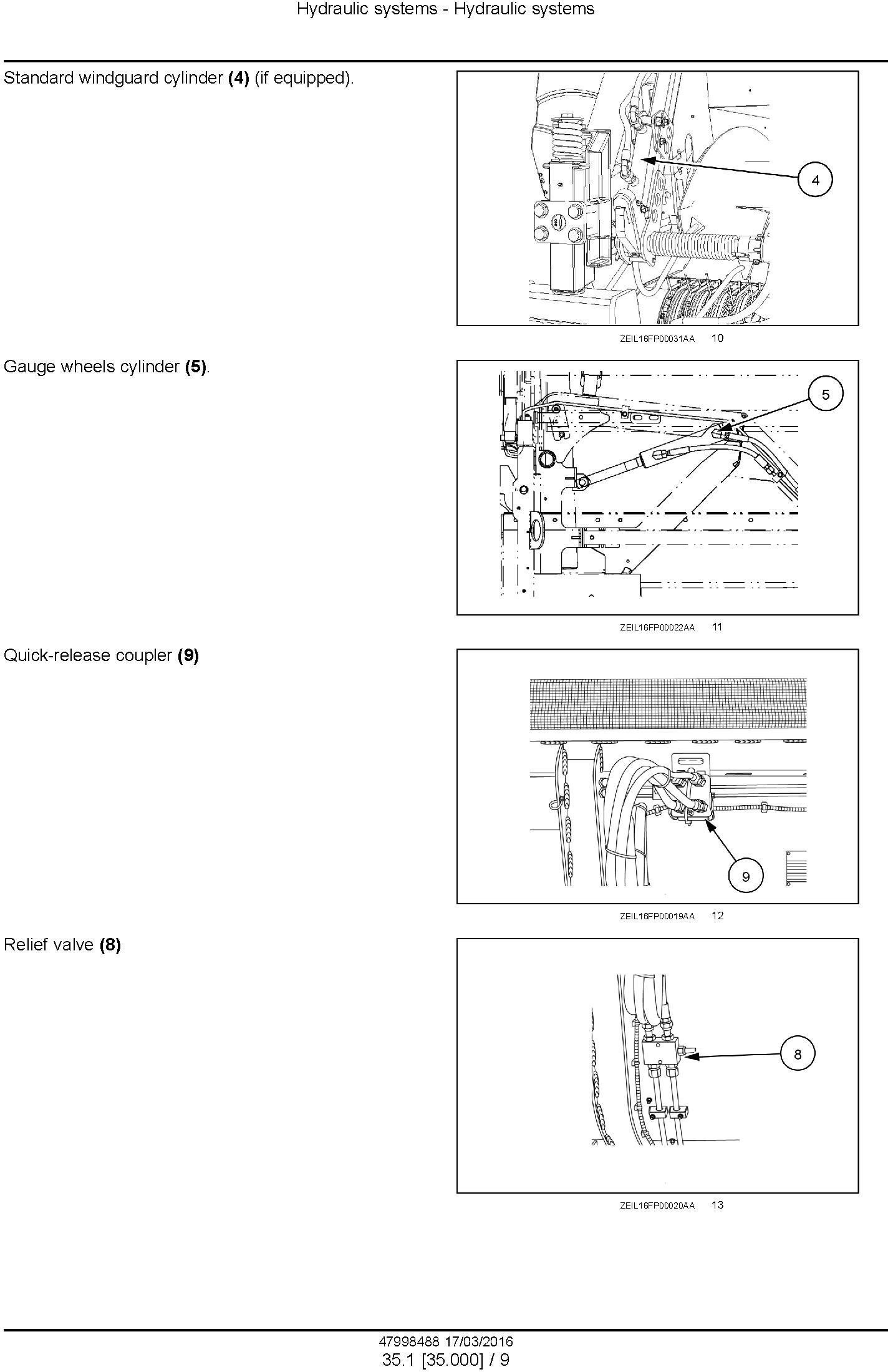 New Holland 300FP, 380FP Header (from PIN 3501) Service Manual - 2