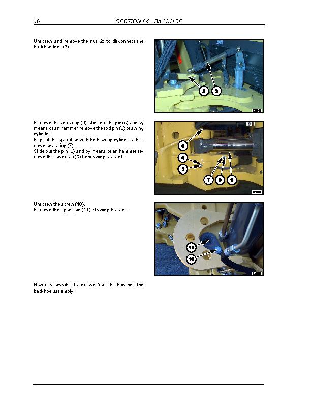 New Holland B95, B95TC, B95LR, B110, B115 Backhoe Loader Service Manual - 1