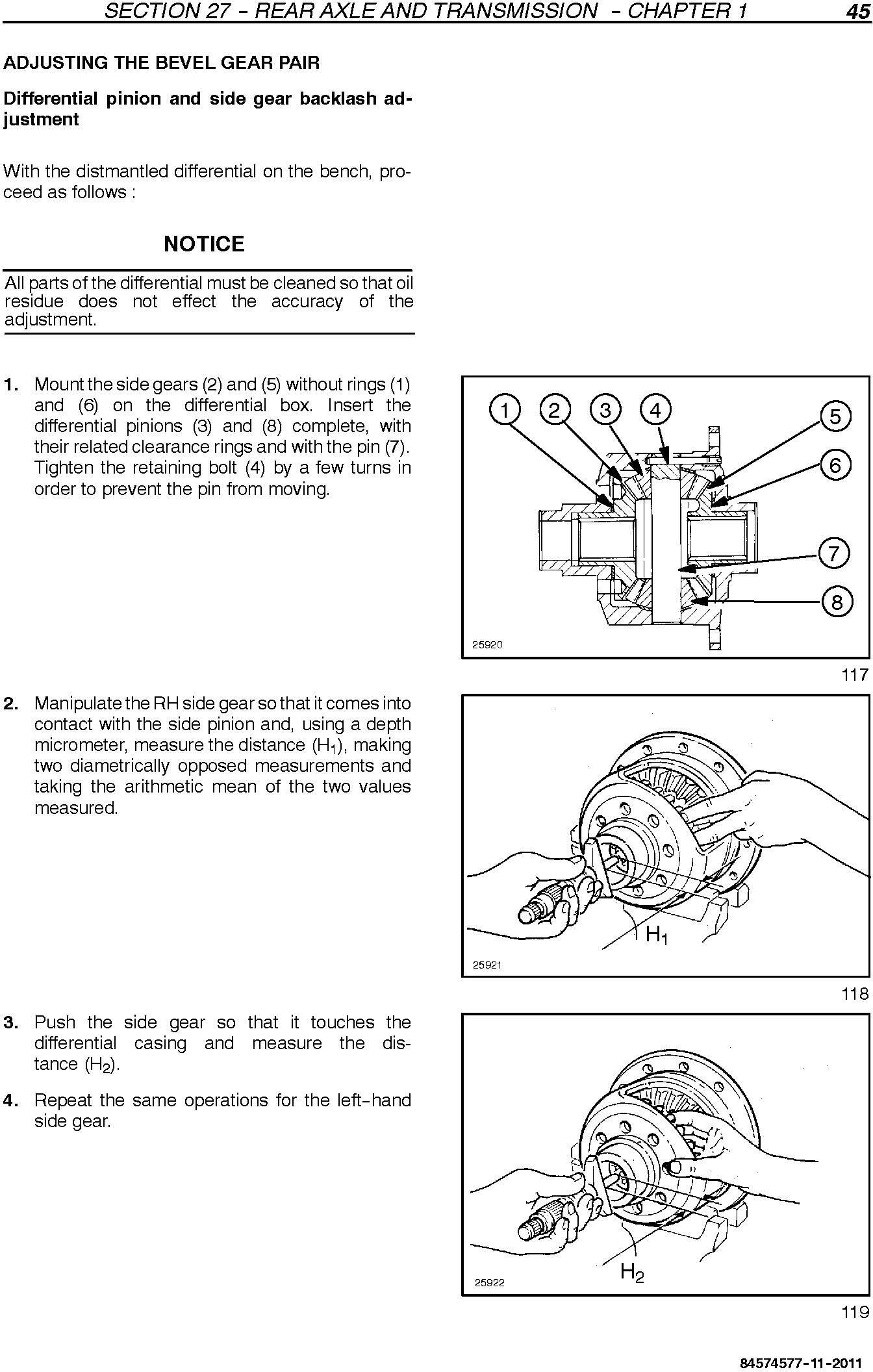 New Holland TD4040F Tractor Service Manual - 1