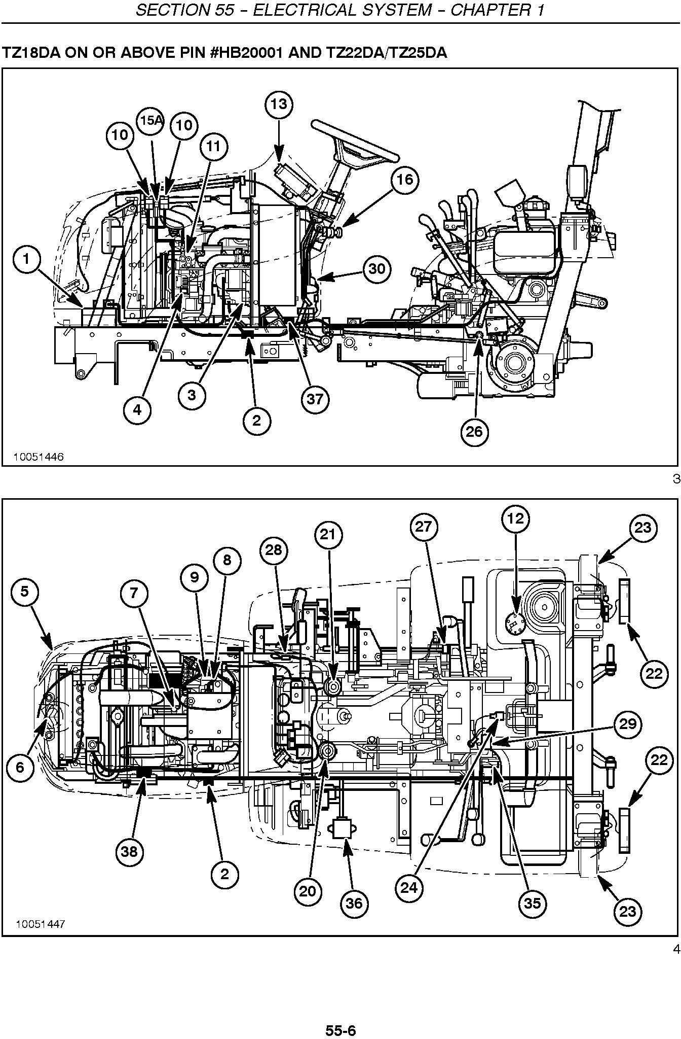 New Holland TZ18DA, TZ22DA, TZ24DA, TZ25DA Compact Tractor Complete Service Manual - 2