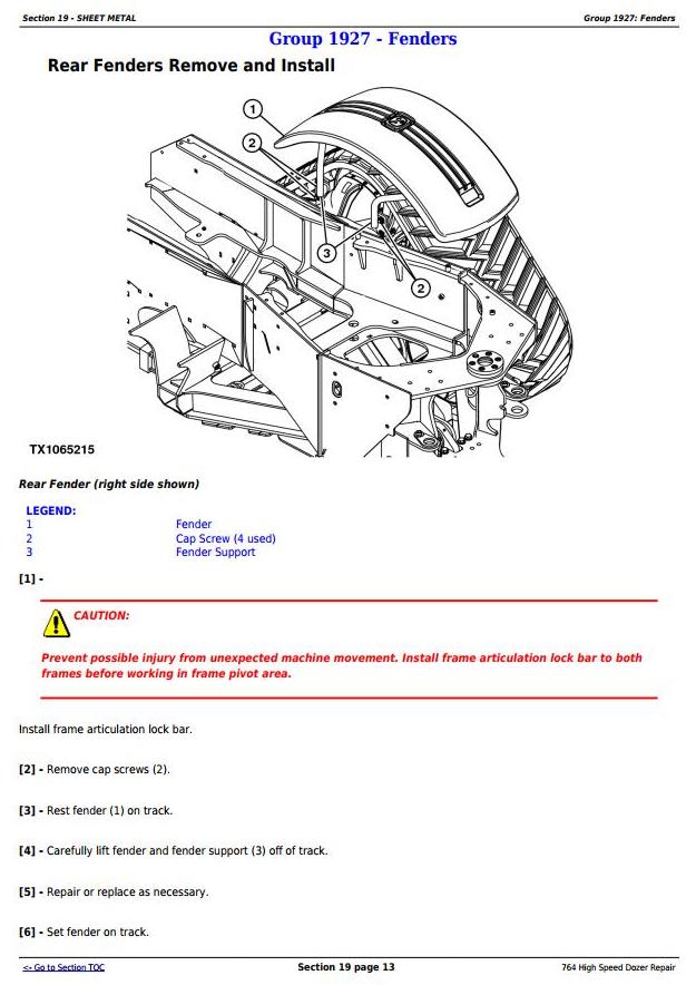 TM11193 - John Deere 764 High Speed Crawler Dozer Service Repair Technical Manual - 3