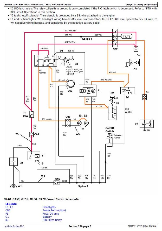 Wiring Diagram For John Deere D130