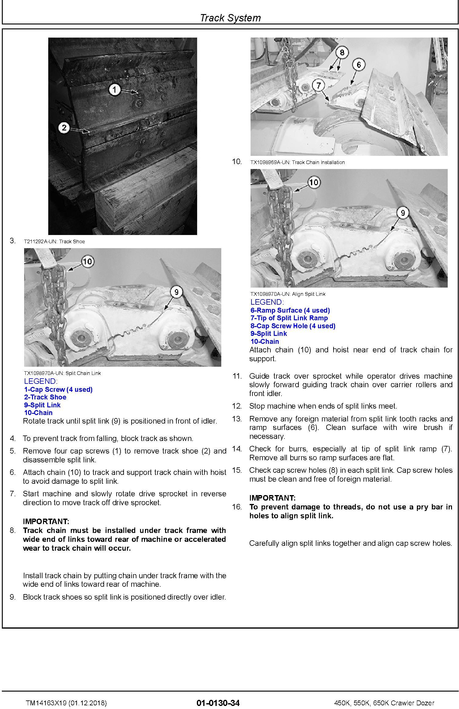 John Deere 450K, 550K, 650K (SN.F305399-) Crawler Dozer Repair Technical Service Manual (TM14163X19) - 1