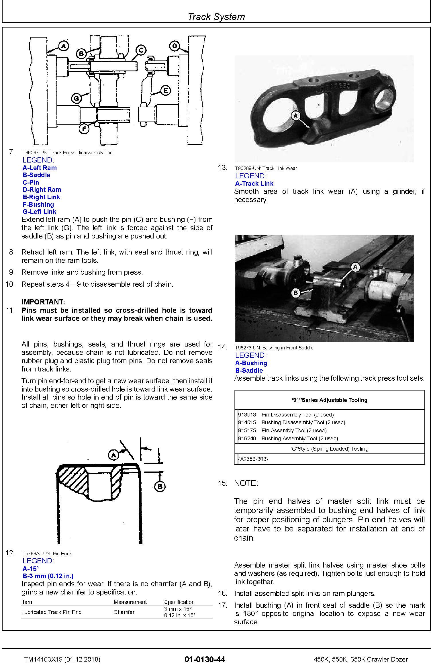 John Deere 450K, 550K, 650K (SN.F305399-) Crawler Dozer Repair Technical Service Manual (TM14163X19) - 2