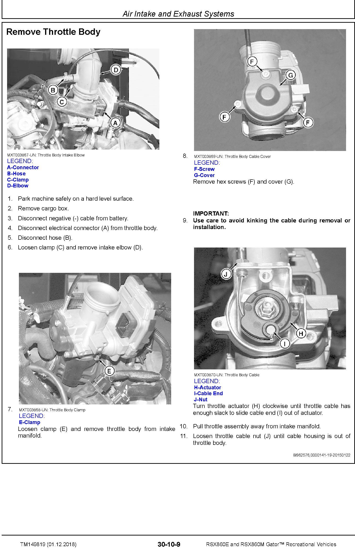 John Deere RSX860E and RSX860M Gator Recreational Vehicles (SN.010001-) Technical Manual (TM149819) - 3