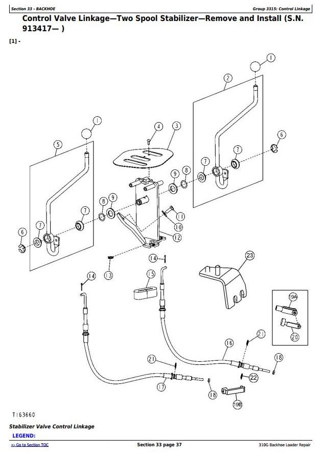 TM1886 - John Deere 310G Backhoe Loader Service Repair Technical Manual ...