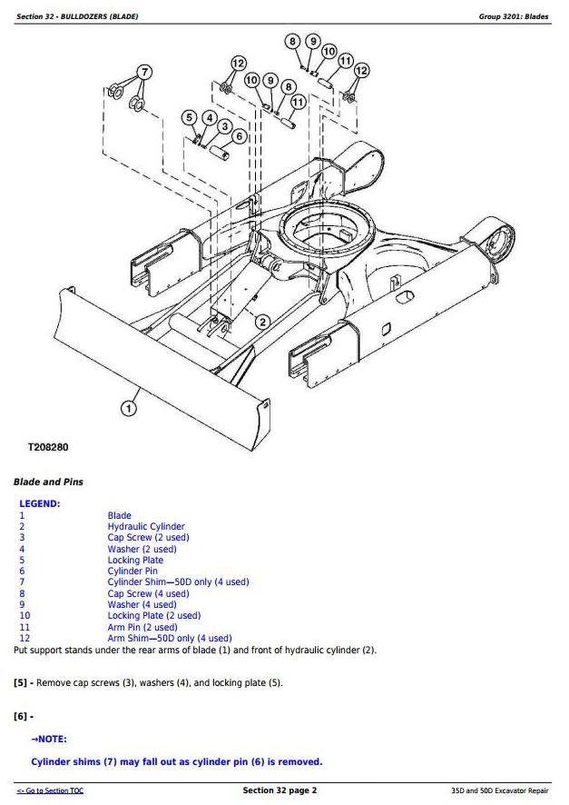 JOHN DEERE 50D COMPACT EXCAVATOR PARTS CATALOG MANUAL PC9409 