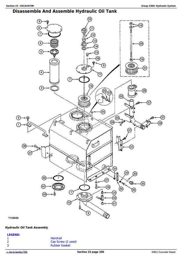 TM1672 - John Deere 450LC Excavator Service Repair Technical Manual ...