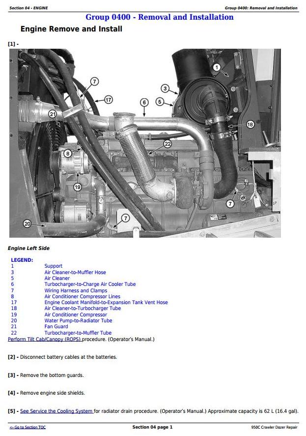 TM2247 - John Deere 950C Crawler Dozer Service Repair Technical Manual - 1