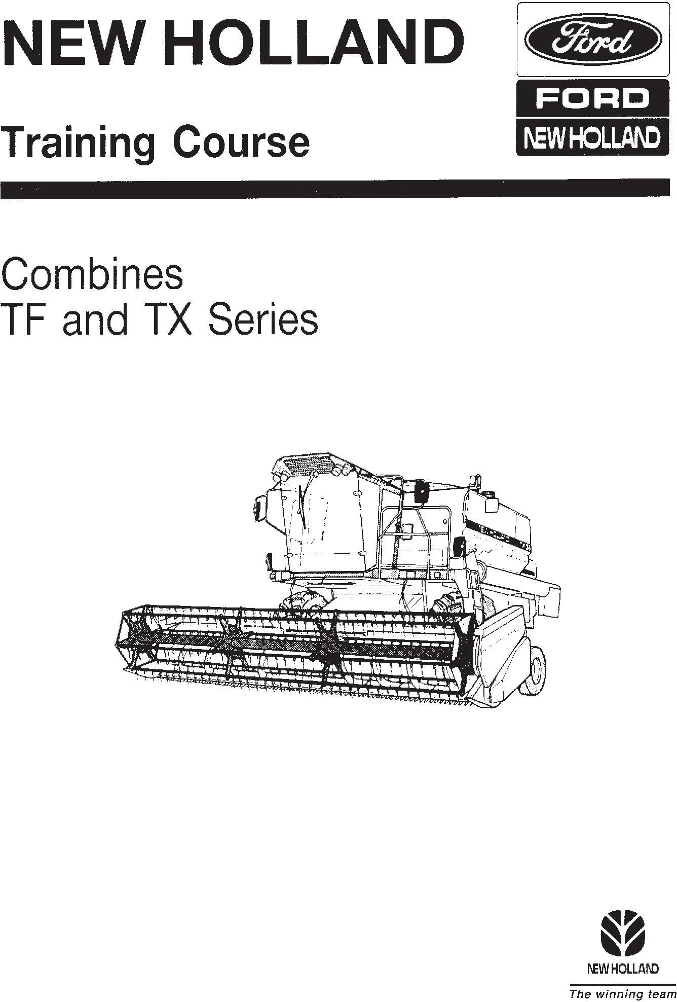 New Holland TF42, TF44, TF46, TX34 Combines Training manual - 19777