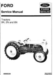 Ford 9N 2N 8N Tractor Service Manual