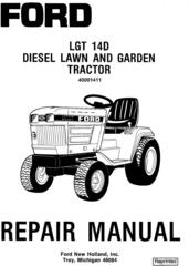 Ford LGT14d Diesel Lawn and Garden Tractor Complete Service Manual (SE4570)